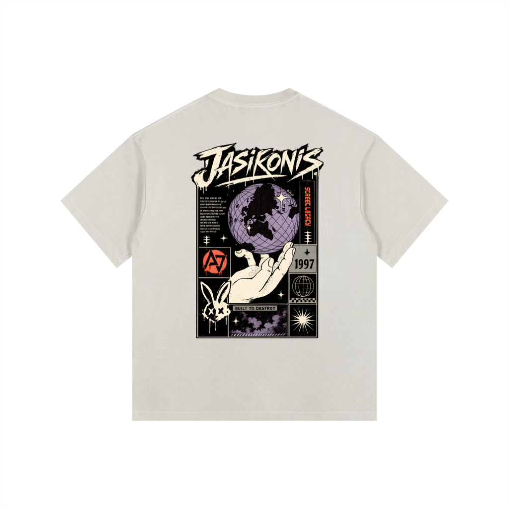 Vintage Washed Oversized Cotton T-Shirt