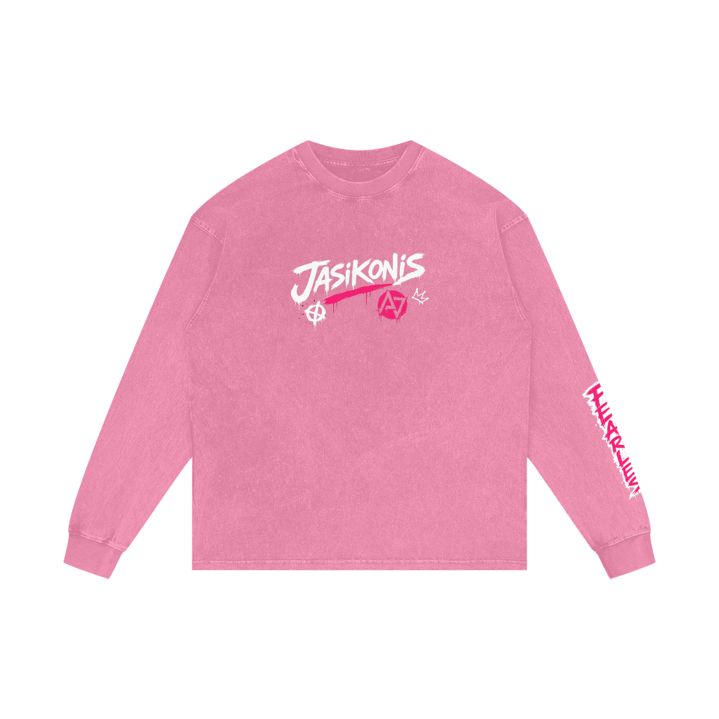 Acid Wash Oversize Long Sleeve T-Shirt