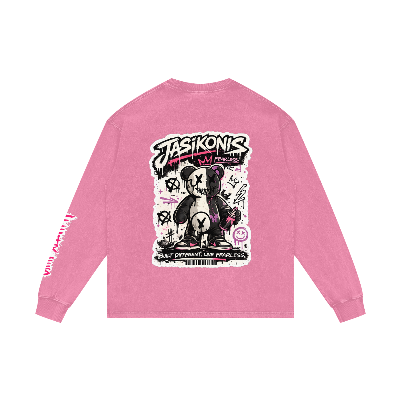 Acid Wash Oversize Long Sleeve T-Shirt
