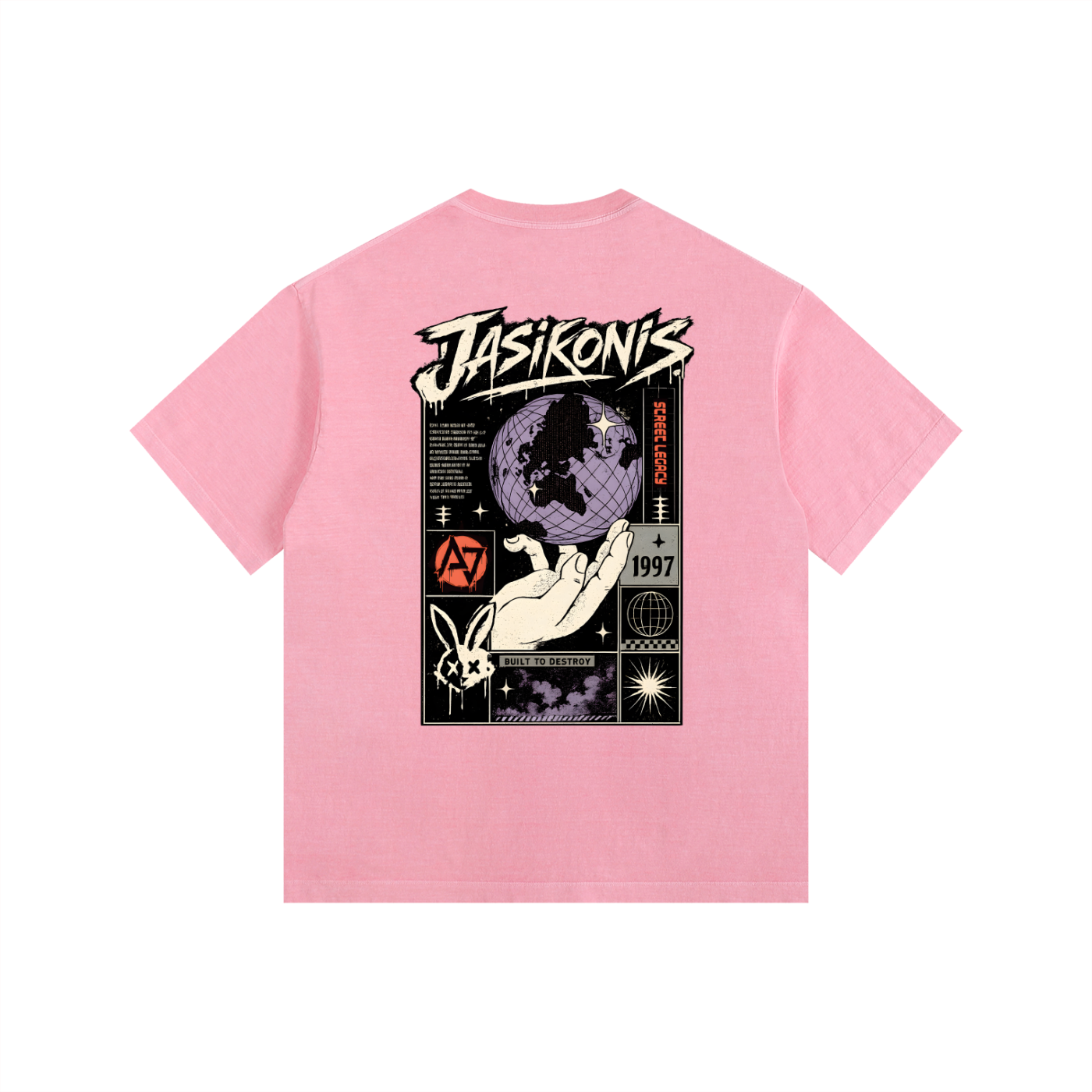 Vintage Washed Oversized Cotton T-Shirt